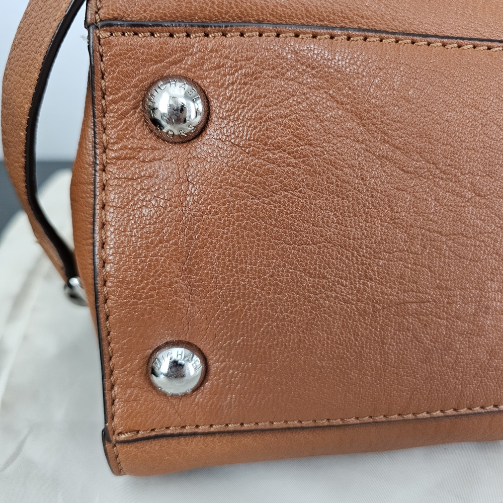 Michael Kors Tan Satchel with Silver Hardware - Picture 11 of 16